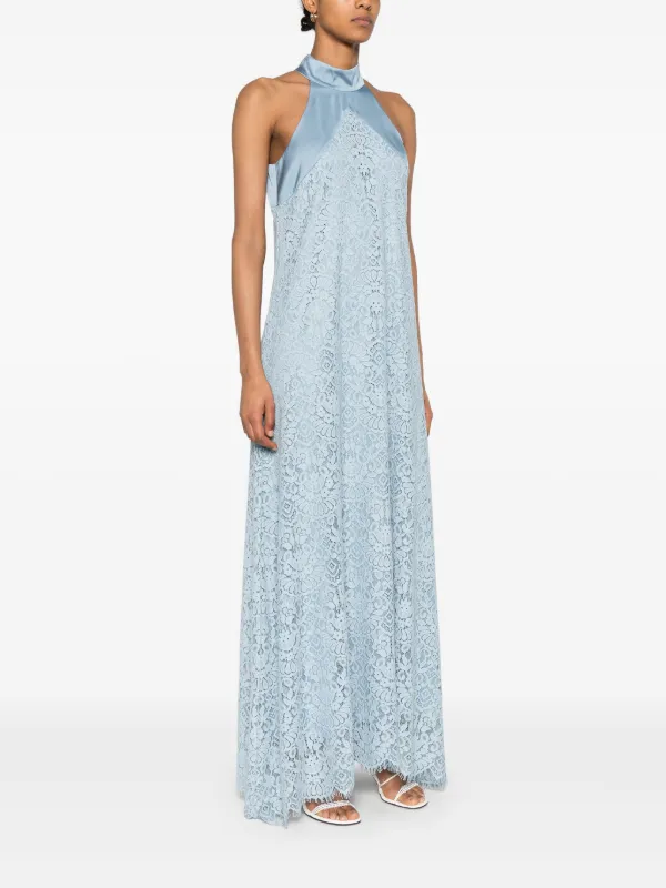 【ポイント10倍】 Maxi Lace D.Exterior Dress FARFETCH | Blue | ワンピース