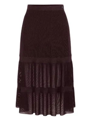 ワンピース ELISABETTA FRANCHI Women Mid Skirts LABT5551E2DO1 BROWN Women's Elegant Midi Skirts | Elisabetta Franchi
