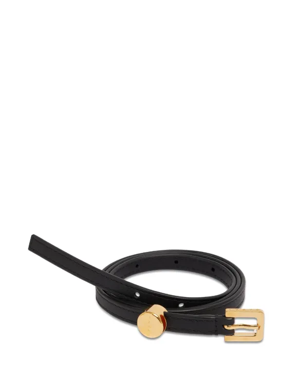 MARNI★マルニ★バックル レザーベルト★イタリア製★ホワイト★ブラック★75 MARNI☆マルニ☆バックル レザーベルト☆イタリア製☆ホワイト