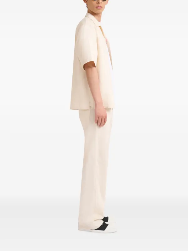 Marni short-sleeve button-up Shirt | Neutrals | FARFETCH