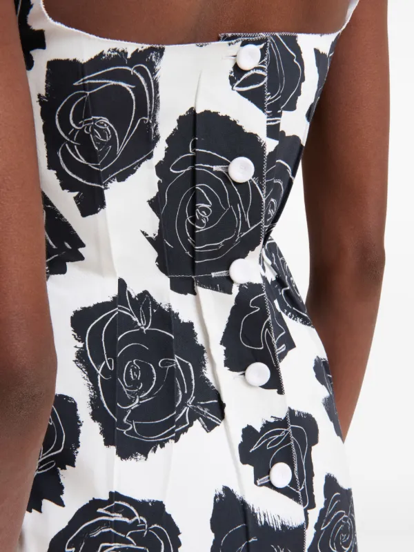 marni floral mini dress Marni Floral Short Sleeve Dress