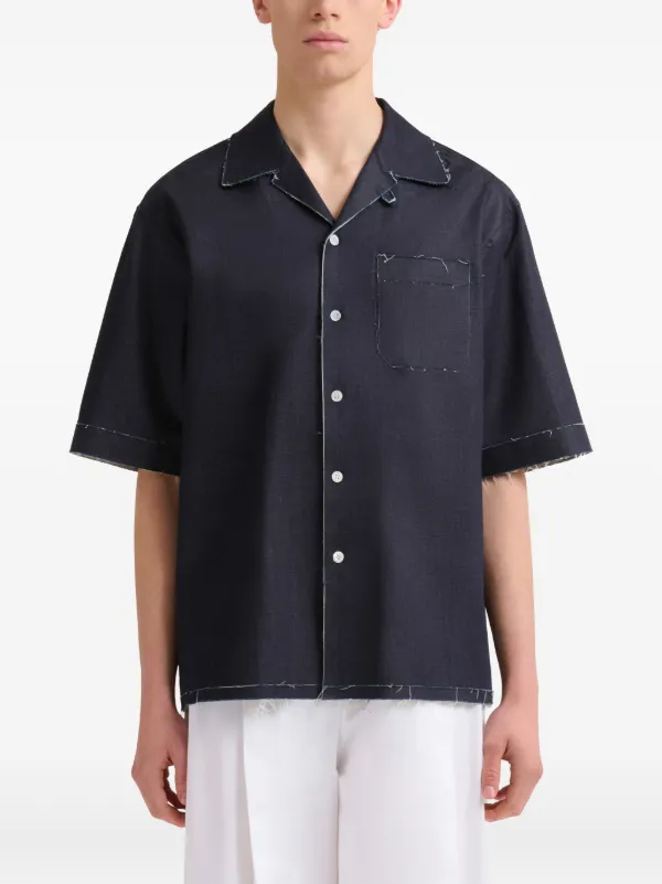 Marni ショートスリーブ デニムシャツ | ブルー | FARFETCH JP