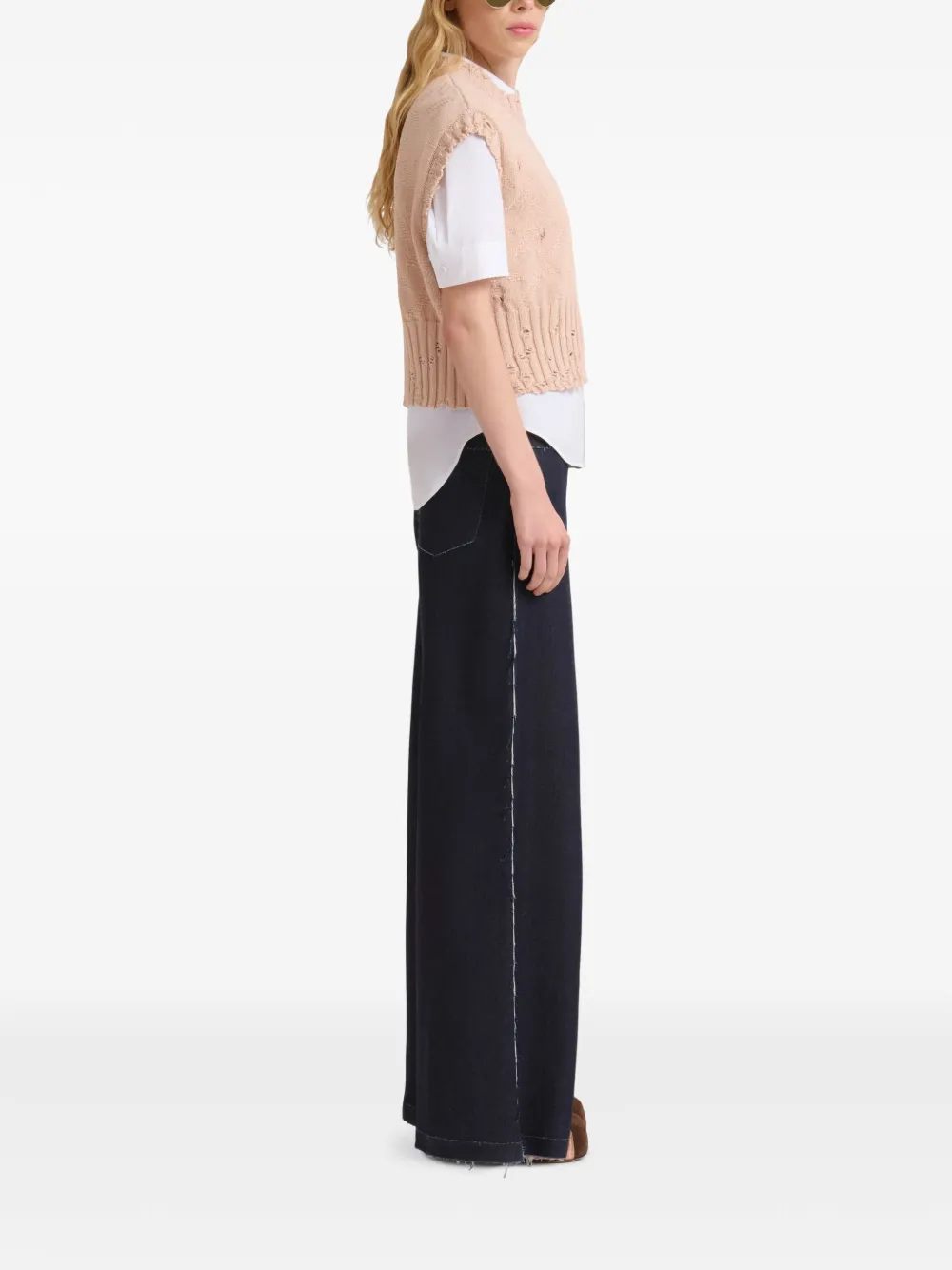 Marni haut en maille à coupe crop | Débardeurs | Image 2