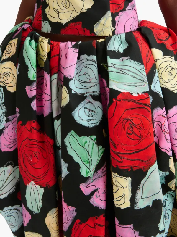 スカート MARNI FW25 SKIRT (GOMA0785A0 UTC52700N99) Marni A-line floral-print Cotton Midi Skirt | Blue | FARFETCH