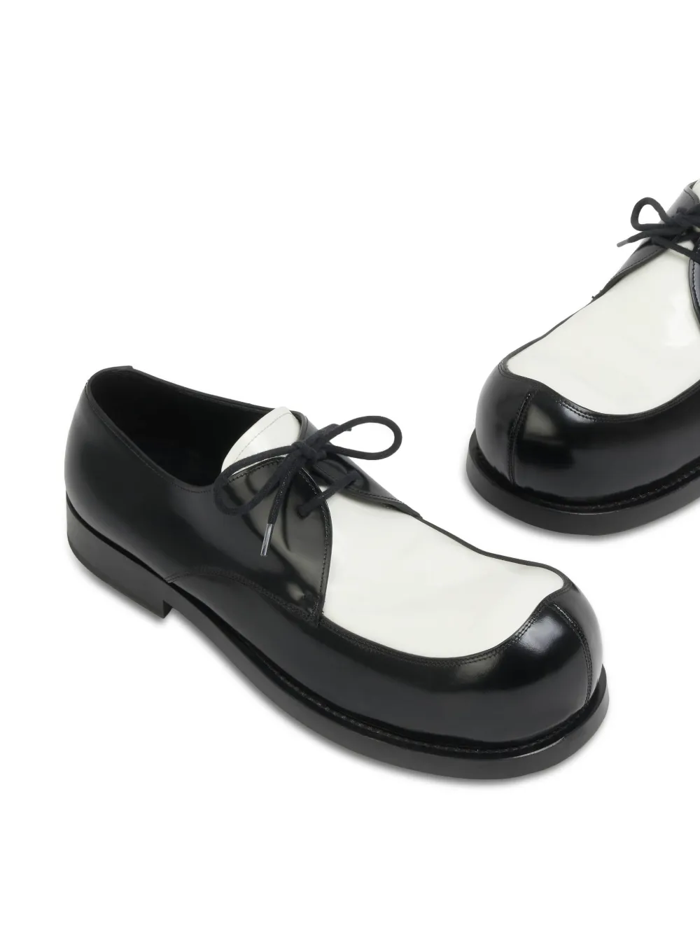 Marni New Wave contrast-panel lace-up loafers Black