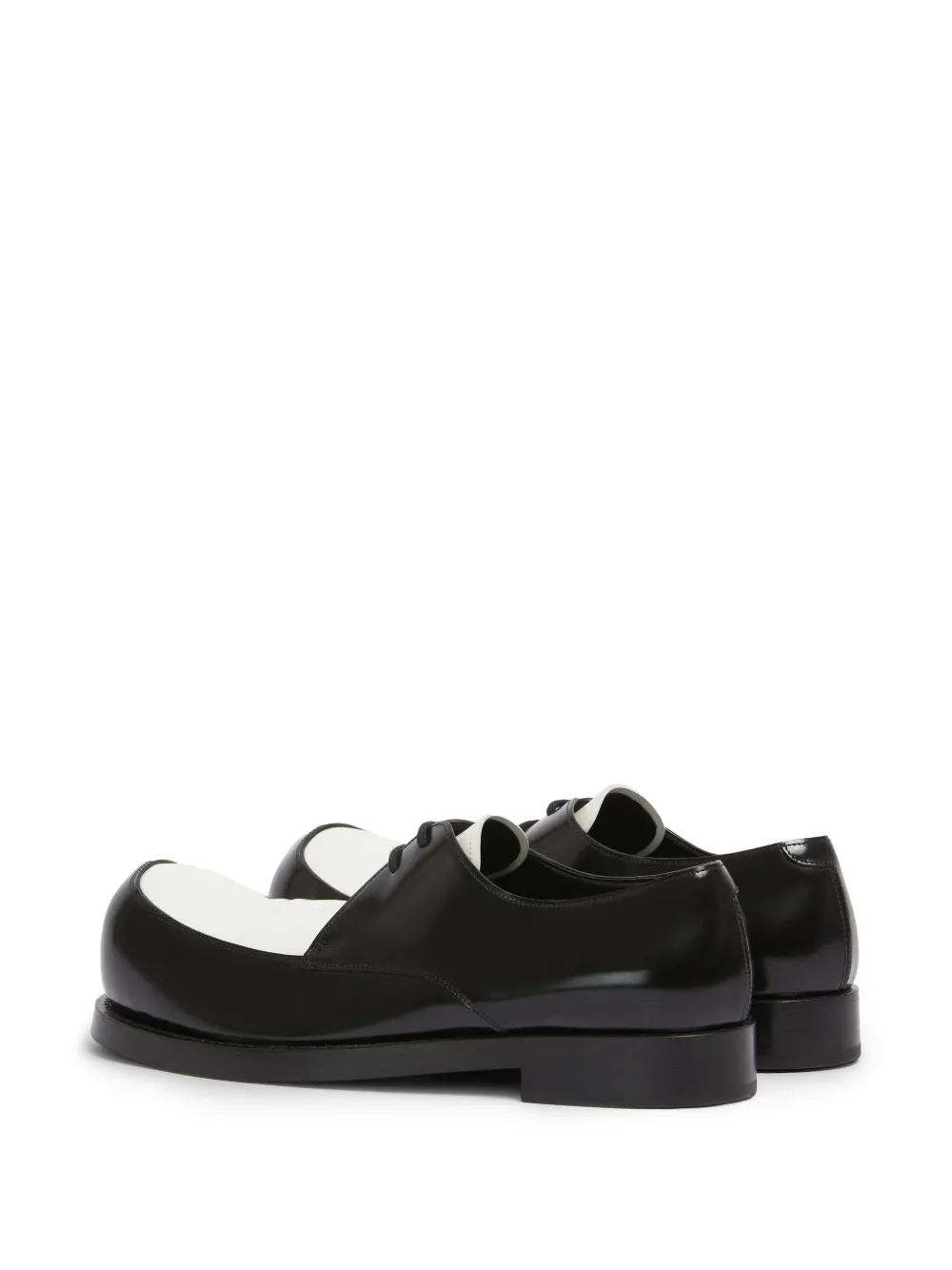 Marni New Wave contrast-panel lace-up loafers Black