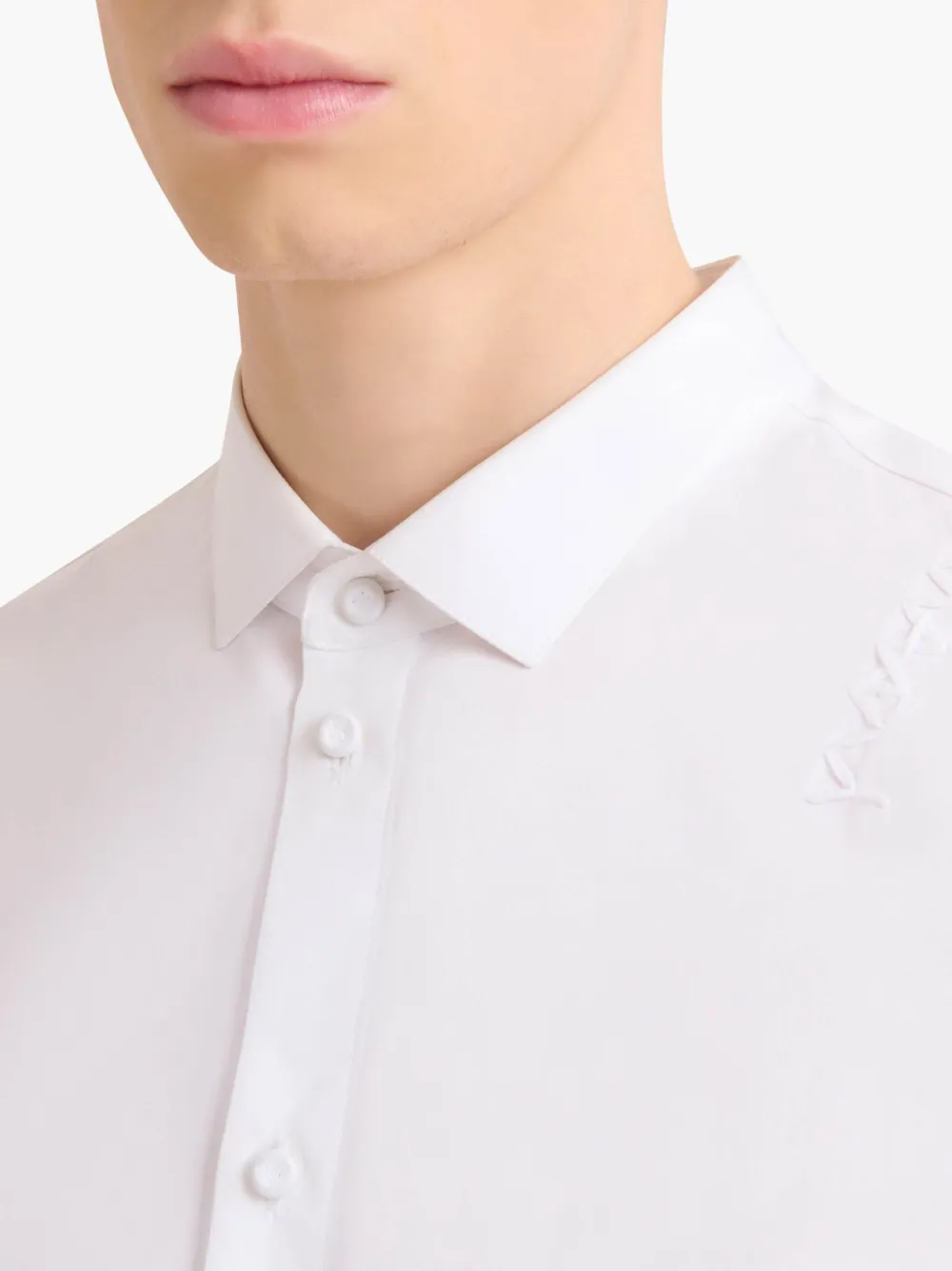 Marni Overhemd met geborduurd logo Wit