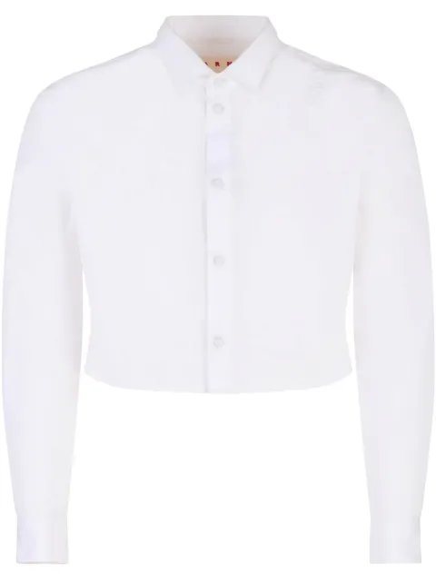 Marni embroidered-logo shirt