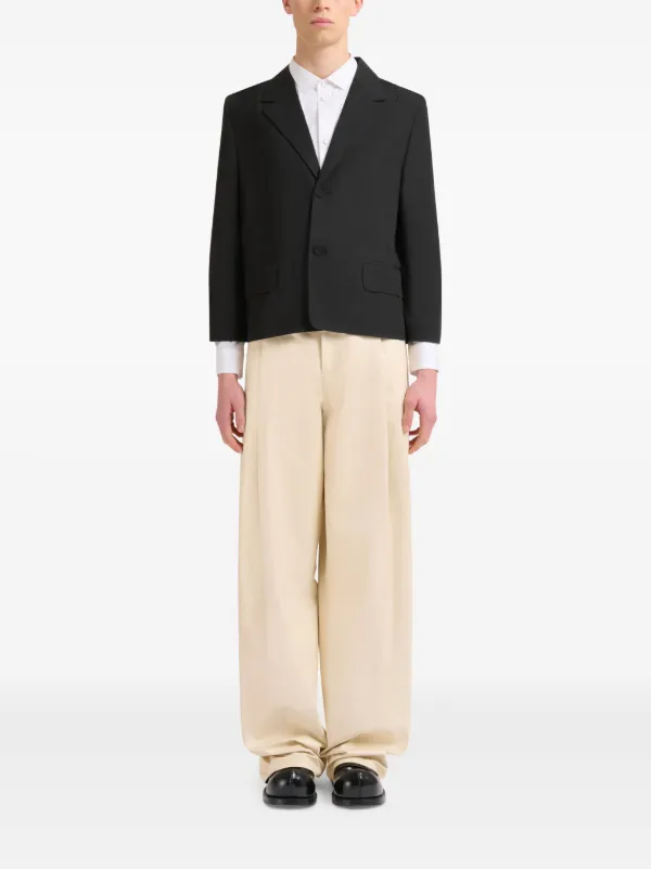 【関税込み】Marni テーラードジャケット Marni クロップド テーラードジャケット | ブラック | FARFETCH JP