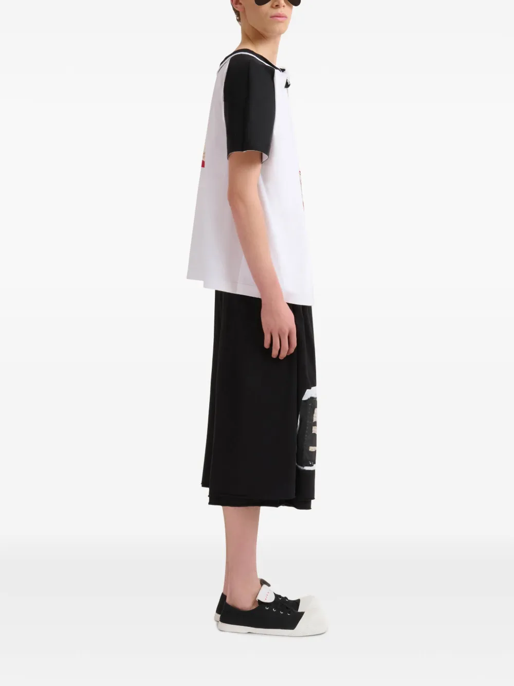Marni Shorts met geverfd detail Zwart