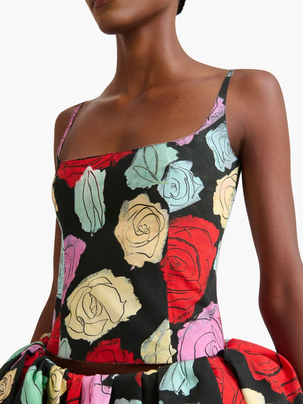 Marni Hemd met bloemenprint Zwart