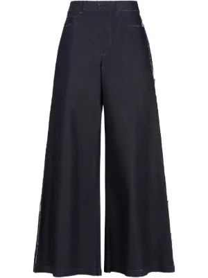 Marni オーガニックコットン ワイドジーンズ | ブルー | FARFETCH JP