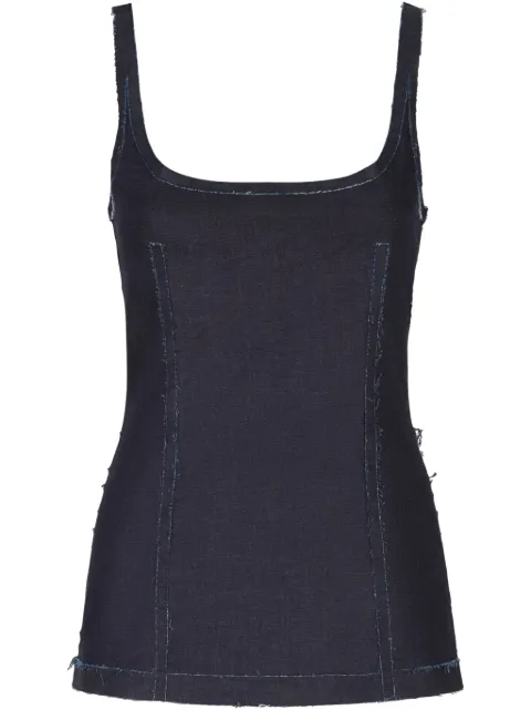 Marni top de mezclilla estilo corset