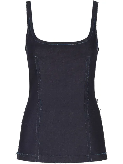 Marni haut-corset en jean - Bleu - Marni - Modalova