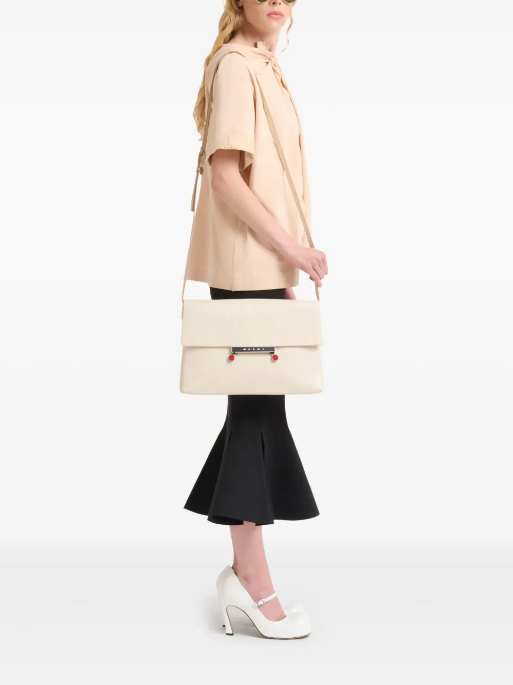 Marni Envelop schoudertas - Beige