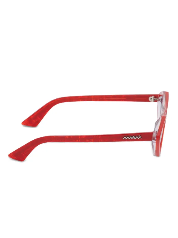 Marni Eyewear Tikbarri サングラス | レッド | FARFETCH JP