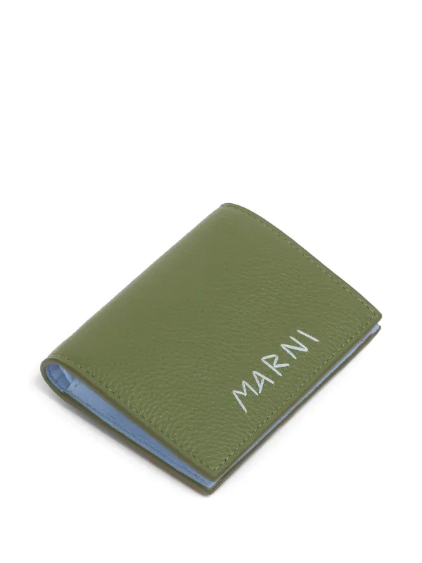 MARNI グリーン レザー 二つ折り財布 Marni 二つ折り財布 | グリーン | FARFETCH JP