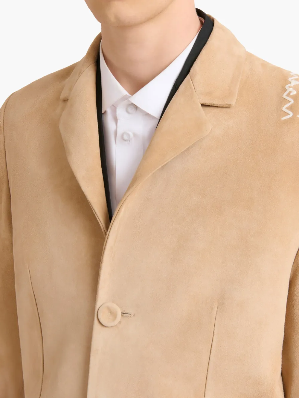 Marni Suède jas Beige