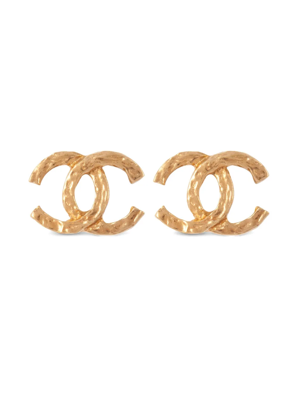 CHANEL Pre-Owned 1980s ココマーク イヤリング - ゴールドトーン CHANEL Pre-Owned 1980s ココマーク イヤリング - ゴールドトーン
