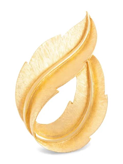Susan Caplan Vintage 1960s leaf brooch