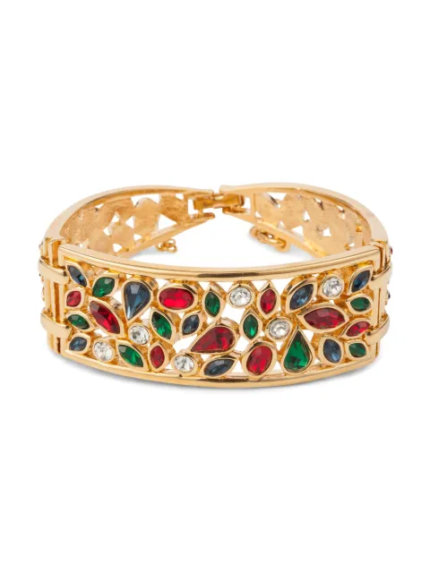 Susan Caplan Vintage 1980s crystal-embellished bracelet