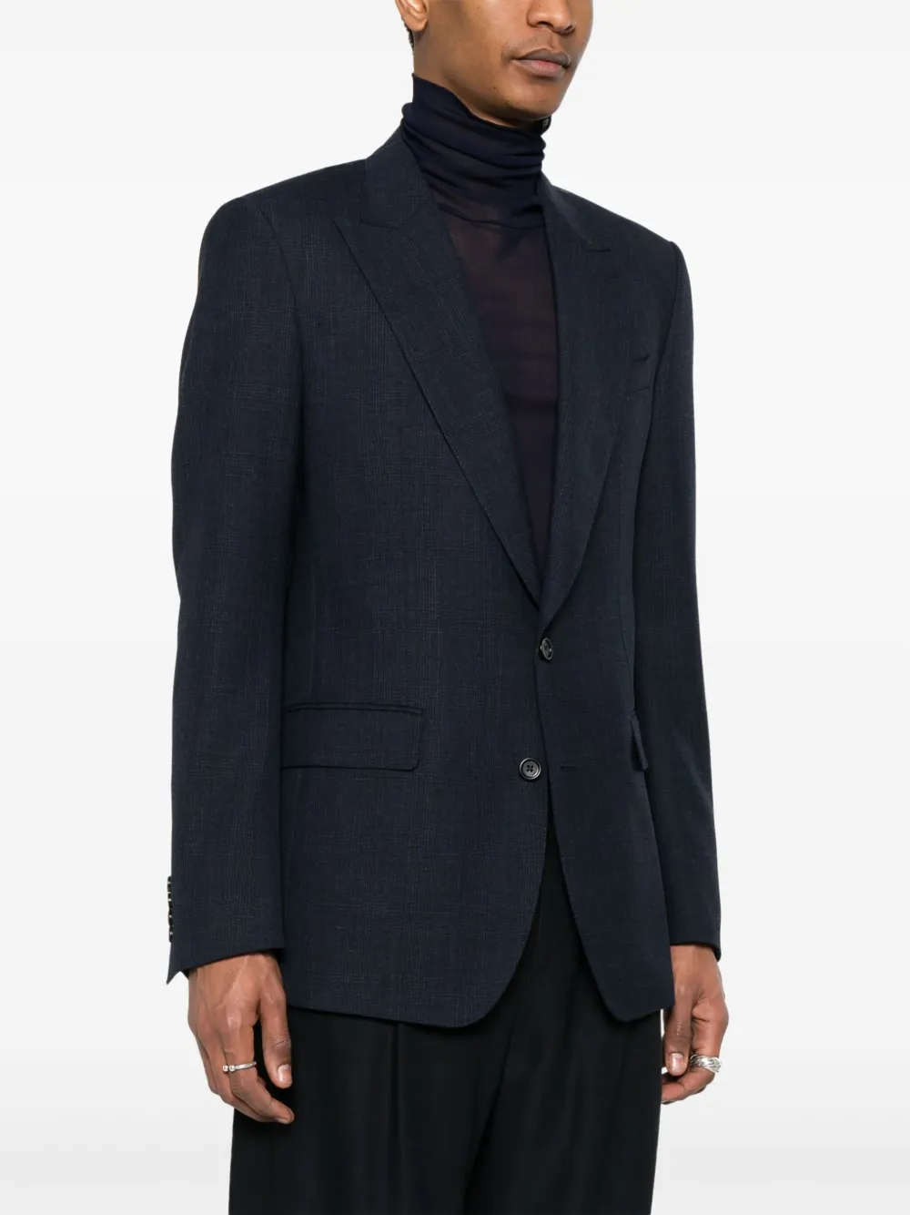 Dolce & Gabbana Blazer met enkele rij knopen Blauw