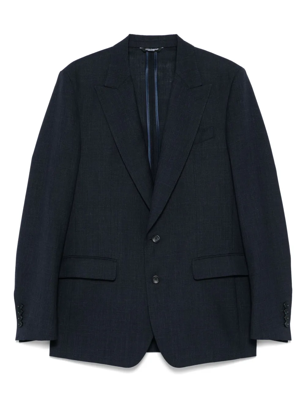 Dolce & Gabbana Blazer met enkele rij knopen Blauw