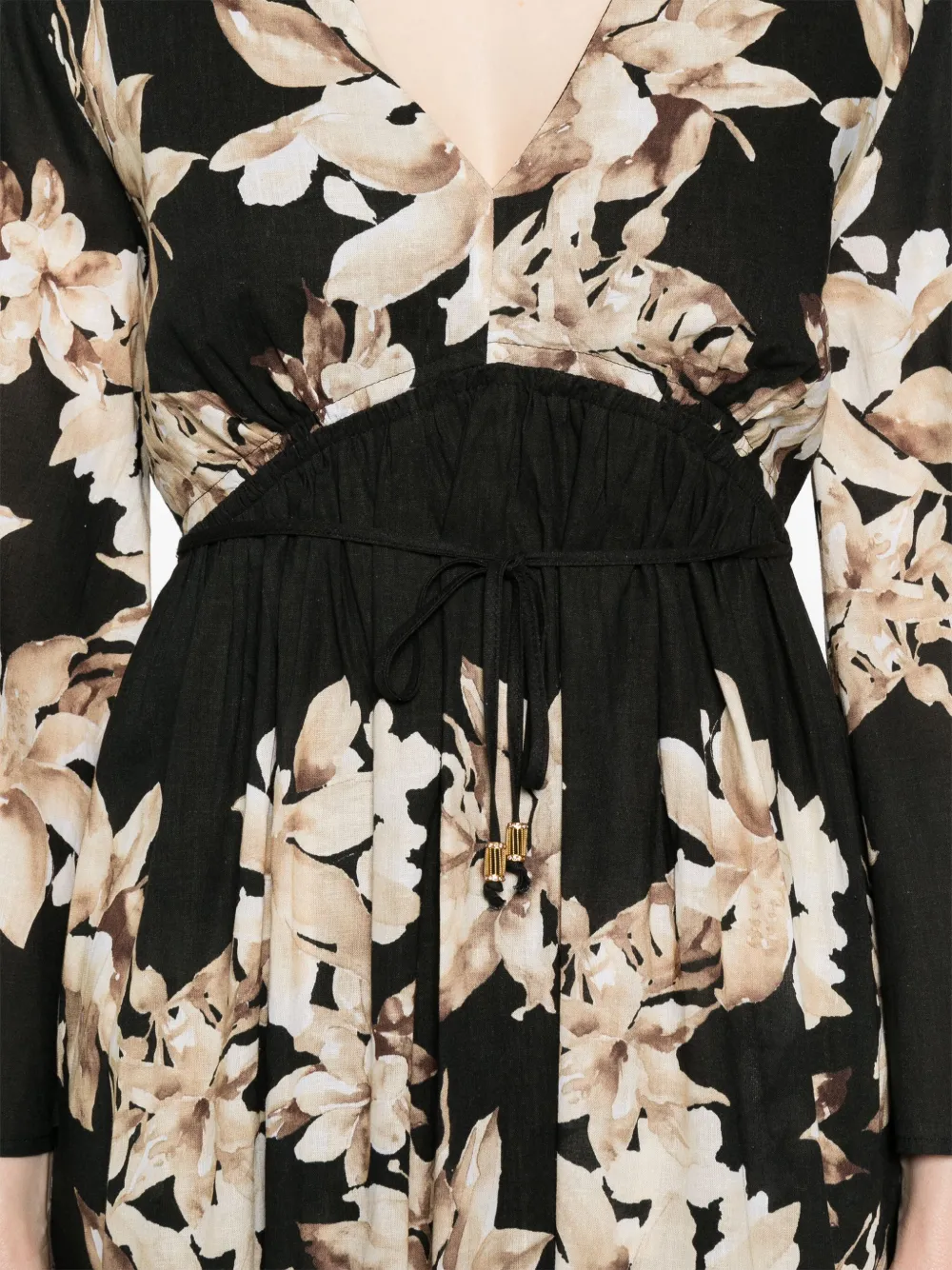 TWINSET Mini-jurk met bloemenprint Zwart