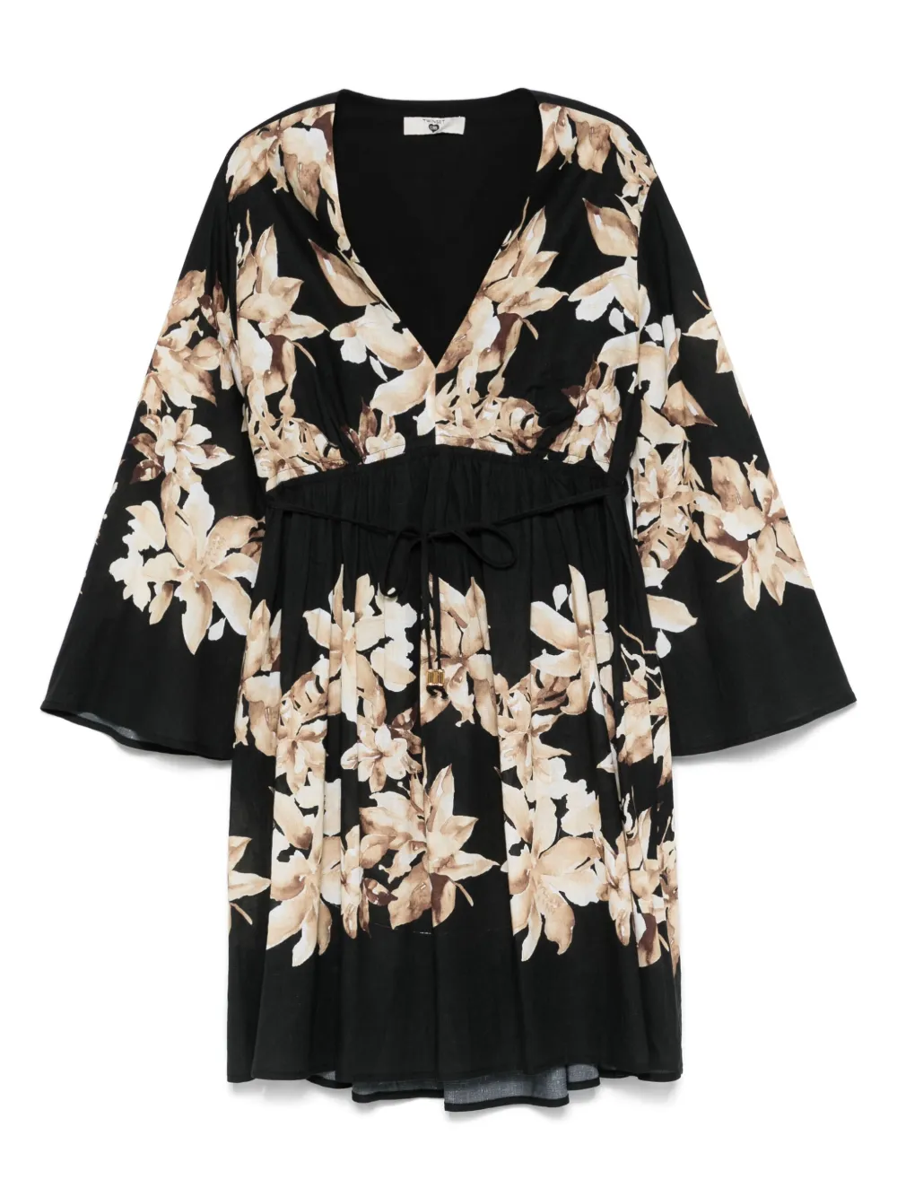TWINSET Mini-jurk met bloemenprint Zwart