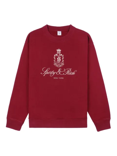 Sporty & Rich logo-embroidered sweatshirt