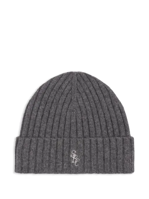 Sporty & Rich ribbed-knit beanie