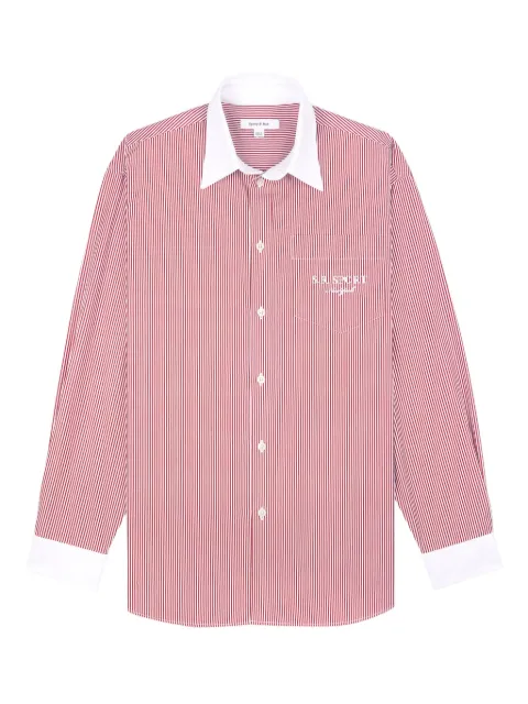 Sporty & Rich contrasting collar shirt 