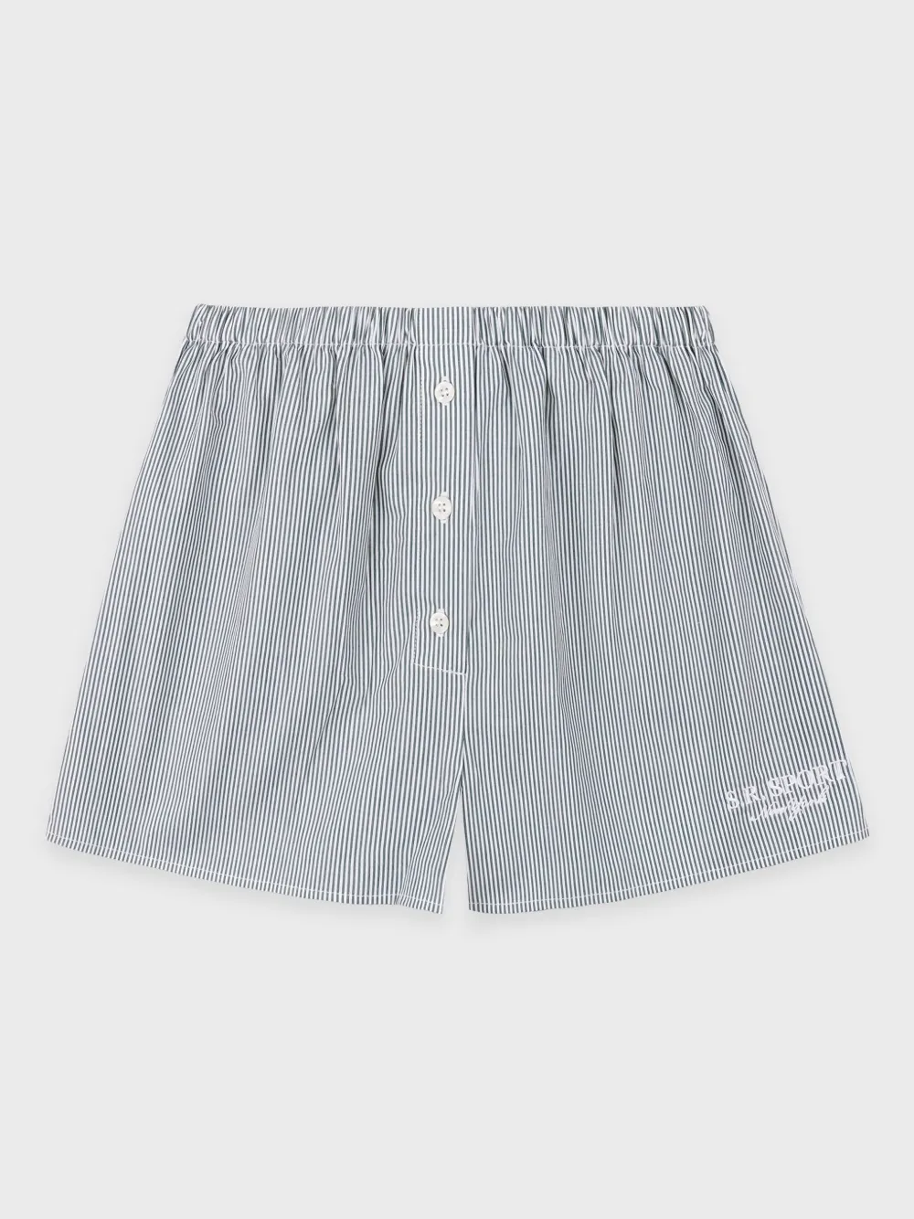 Sporty And Rich Striped Lounge Shorts In Green