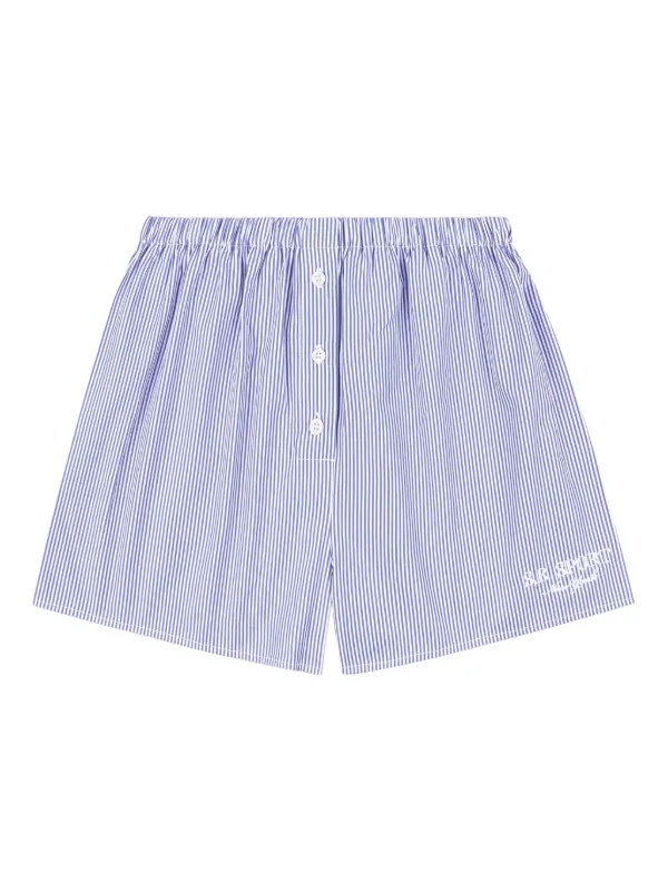Sporty & Rich ストライプ ショートパンツ | ホワイト | FARFETCH JP