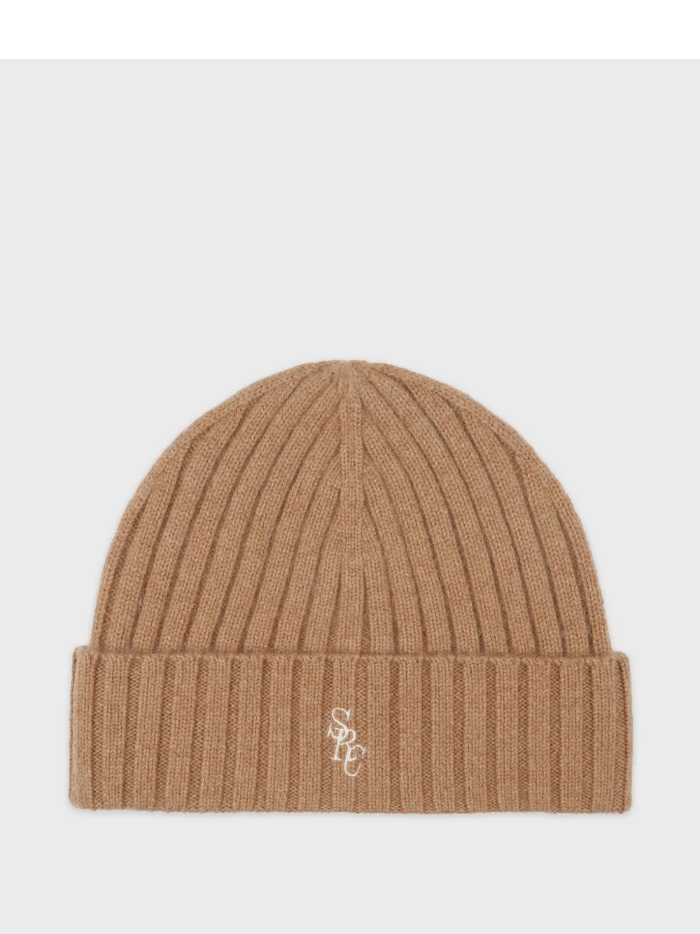 Sporty & Rich Geribbelde muts Beige