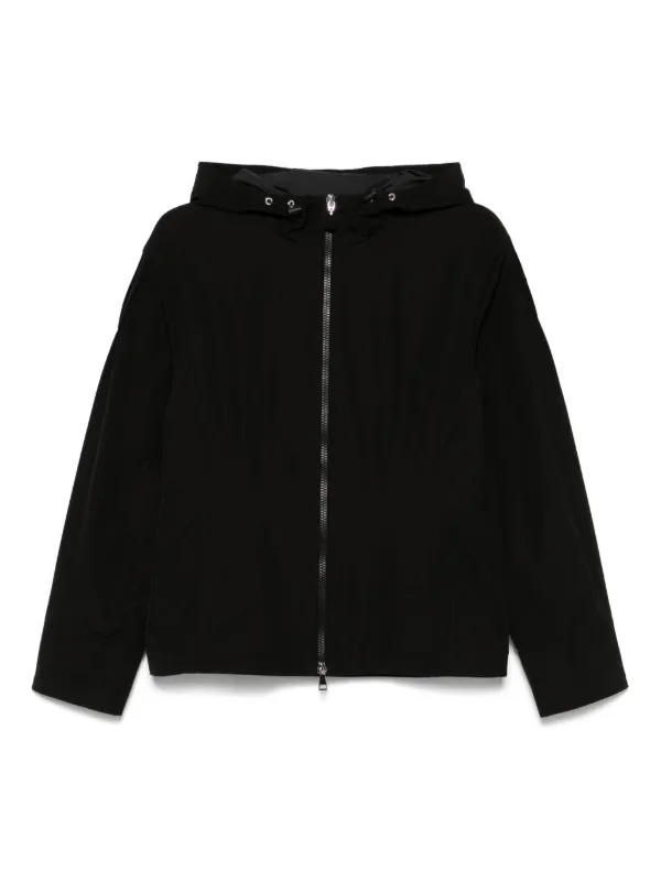 【MONCLER】PAU HOODED JACKET Moncler: Black Pau Jacket | SSENSE