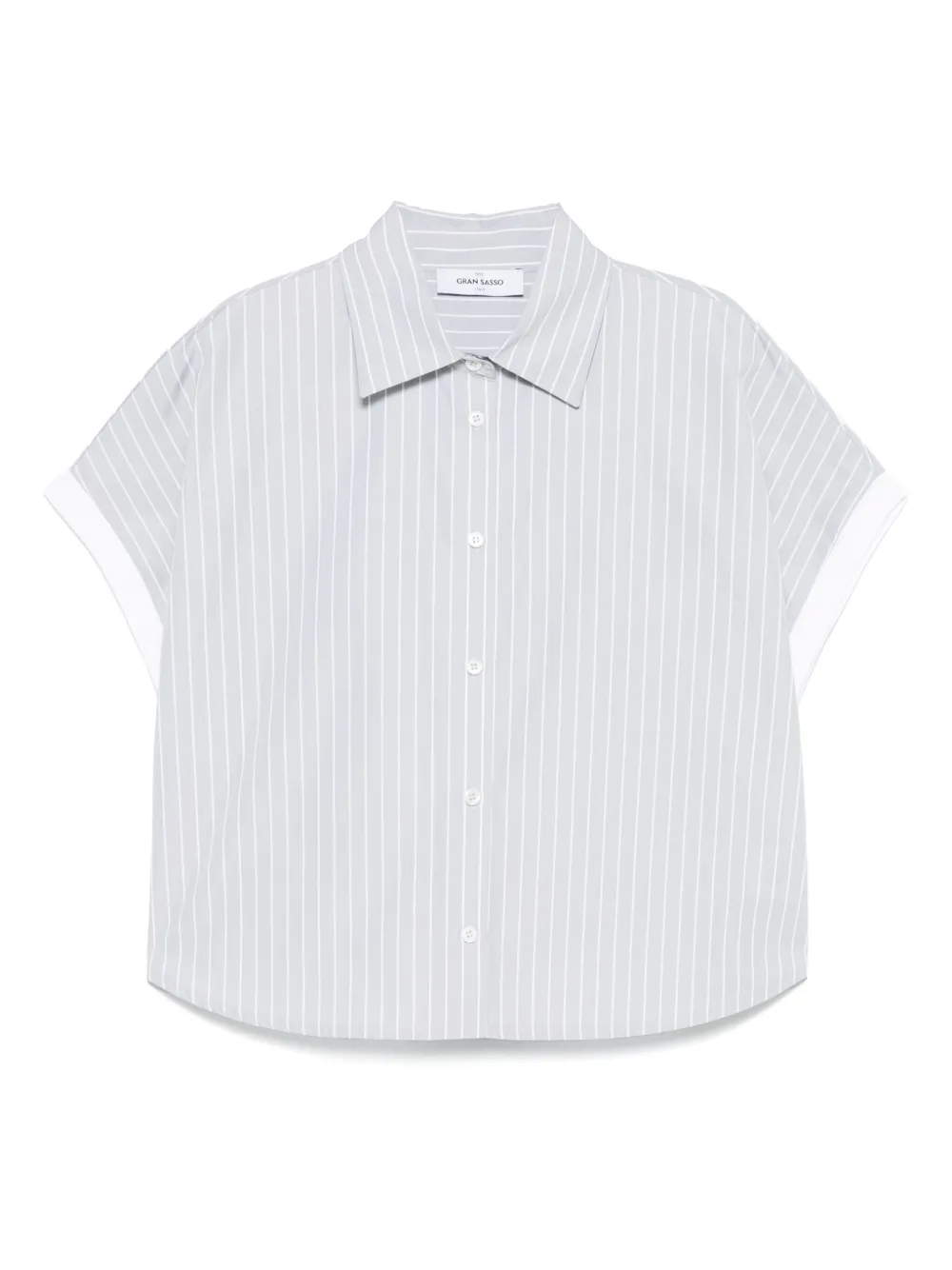 Gran Sasso camisa con rayas estampadas | gris | Image 1