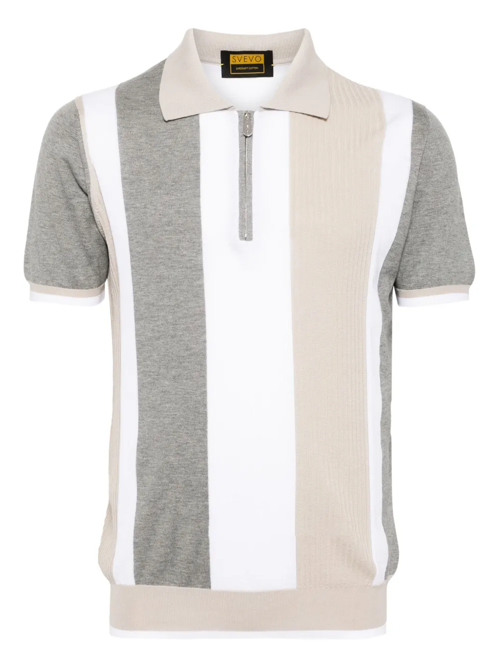 Svevo playera tipo polo con paneles | gris | Image 1