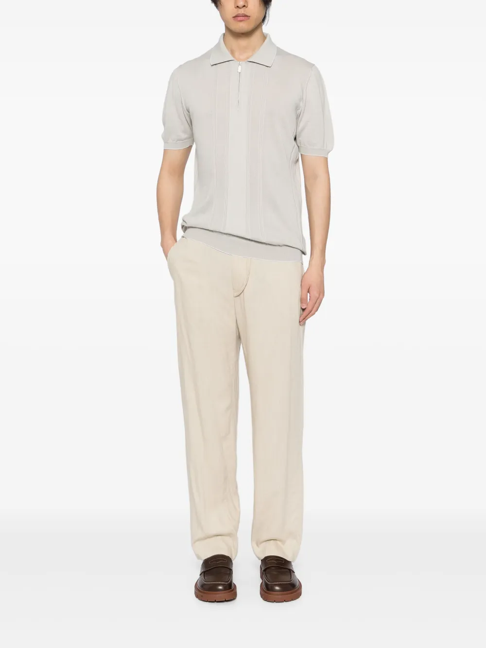 Svevo Piqué poloshirt - Grijs