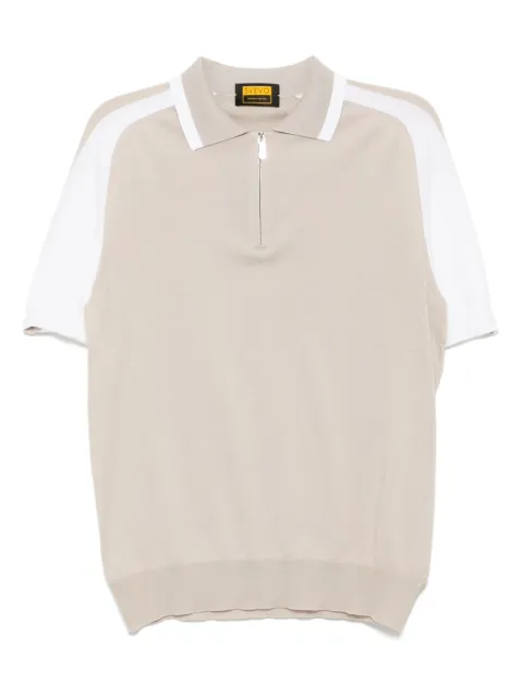 Svevo half zip cotton polo shirt