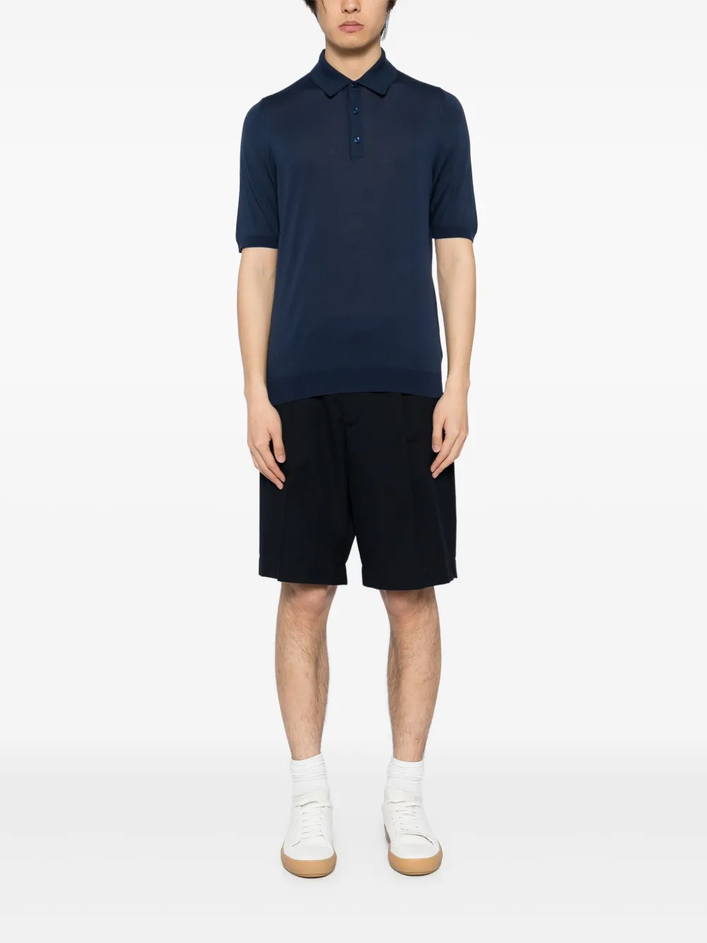 Svevo Katoenen poloshirt - Blauw