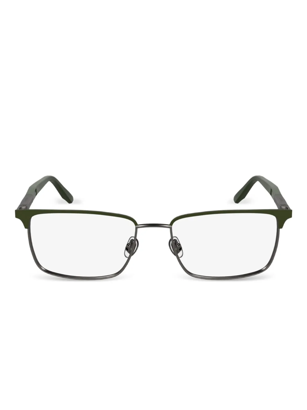 Calvin Klein rectangle-frame glasses | Green | Image 1