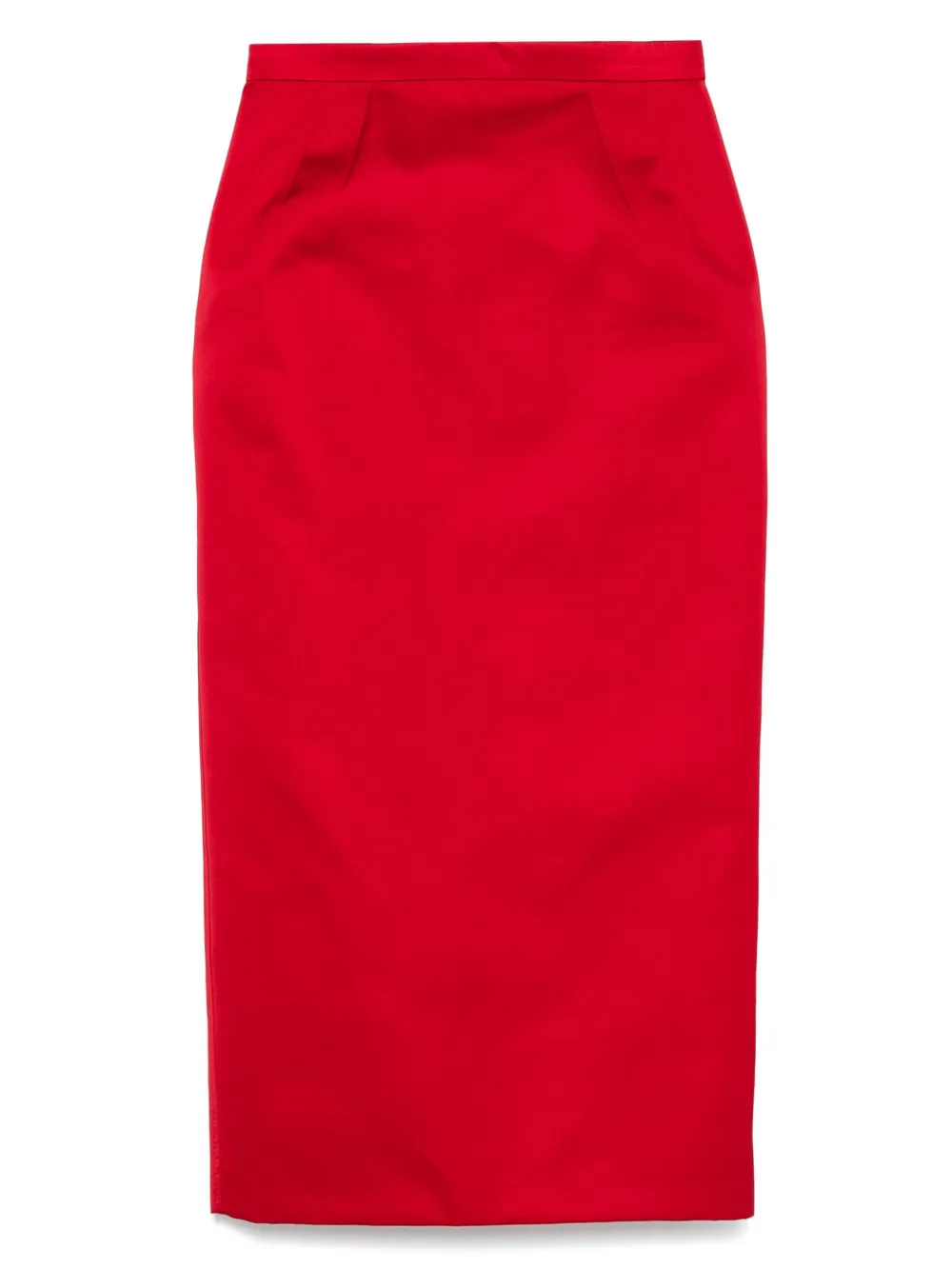 Nº21 Gonna midi in raso | rosso | Image 1