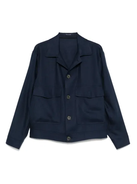 Tagliatore linen shirt jacket