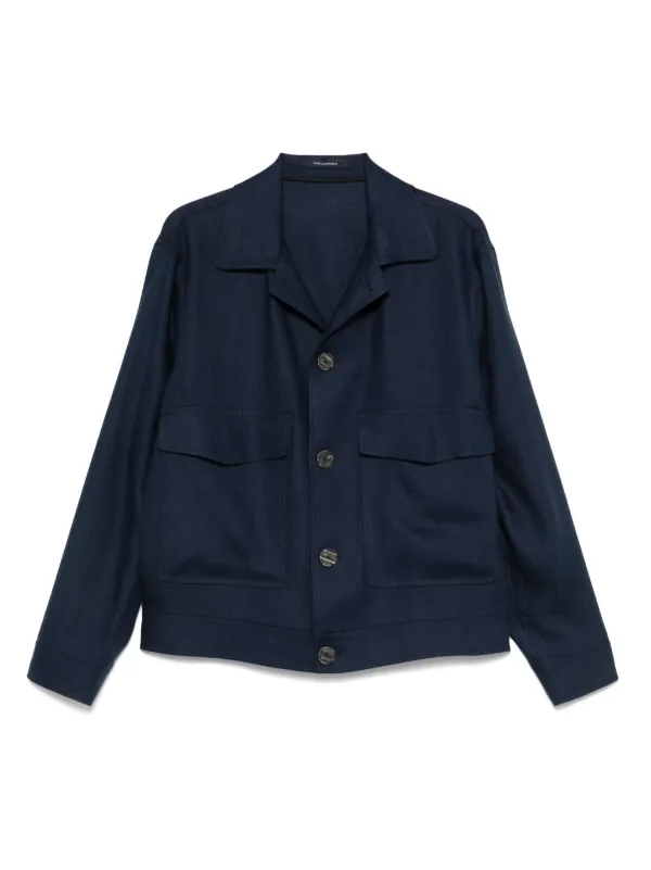 Tagliatore Jaqueta De Linho Azul FARFETCH BR