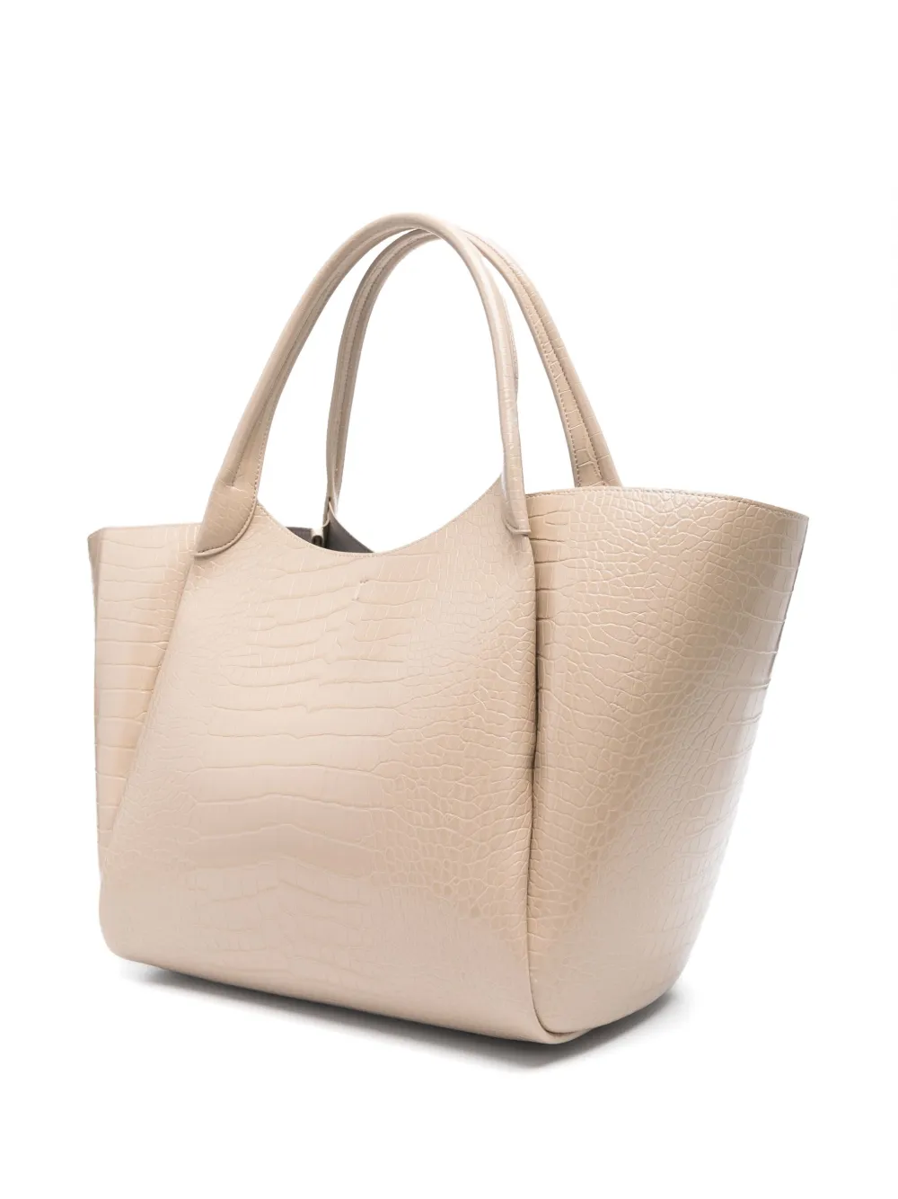 Emporio Armani Shopper met logobedel Beige