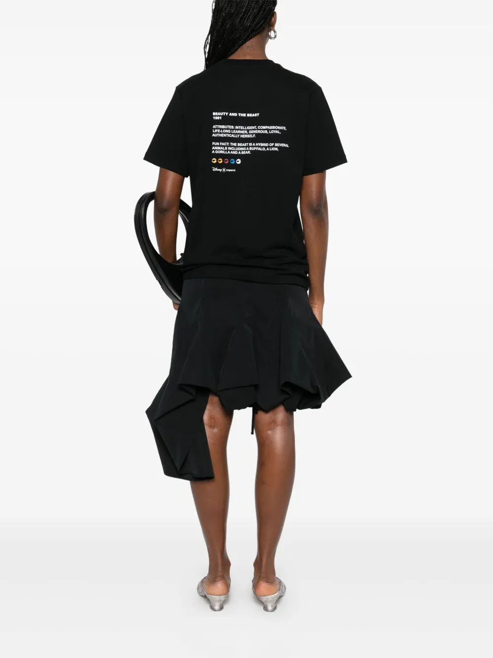 Coperni x Disney Belle T-shirt Zwart