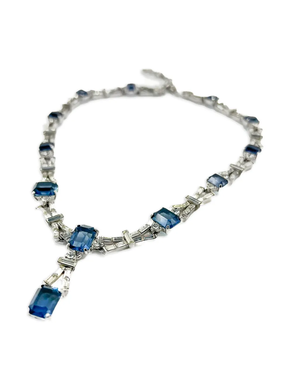 Jennifer Gibson Jewellery 1950s Sapphire Art Deco necklace | Image 2