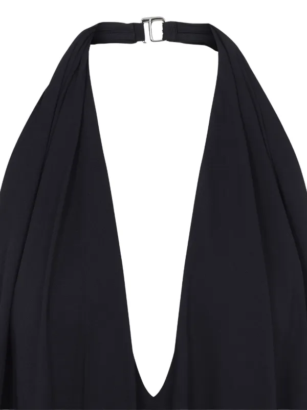 JACQUEMUS Nodi ホルターネック カットアウト ジャージードレス Jacquemus ホルターネック ドレス | ブラック | FARFETCH JP