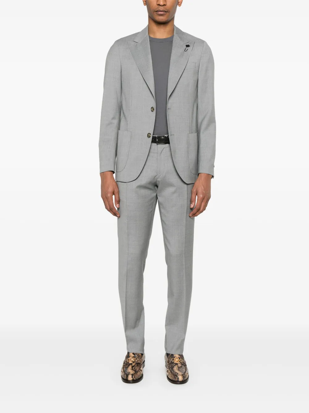 Lardini brooch-detail suit | Single Breasted Suits | Image 2